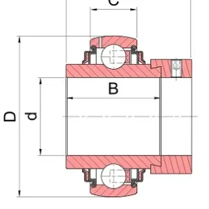 Łożysko samonastawne EX20720G2 SNR Oryginalny